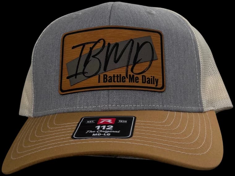 IBMD Richardson 112 trucker hat — Sandstone